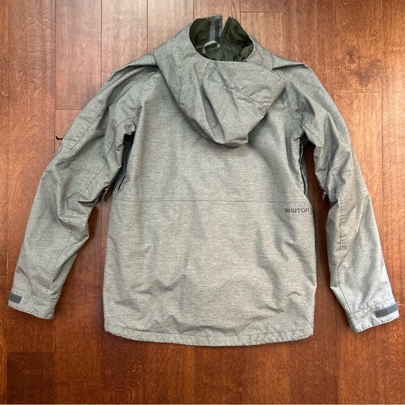Burton “Dhaka” Men's Hooded Gray Snow Jacket, Size Small - Picture 11 of 16